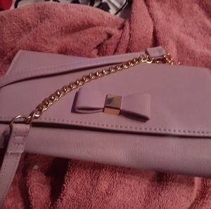 Pink bow adorable purse